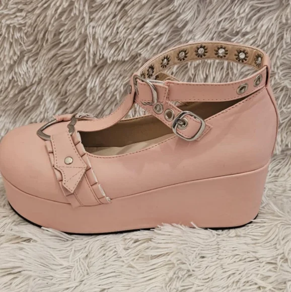 Mary Janes Gothic Lolita Platform Shoes - Picture 3 of 4